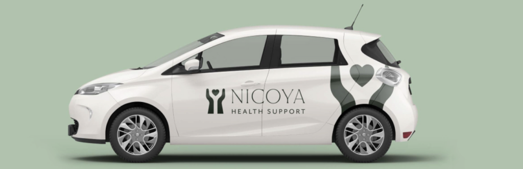 Nicoya Health Support White Compact Car